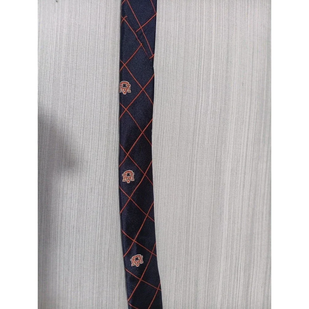 Auburn University AU All Over Print 100% Silk Neck Tie By Rah Rah Made In USA
